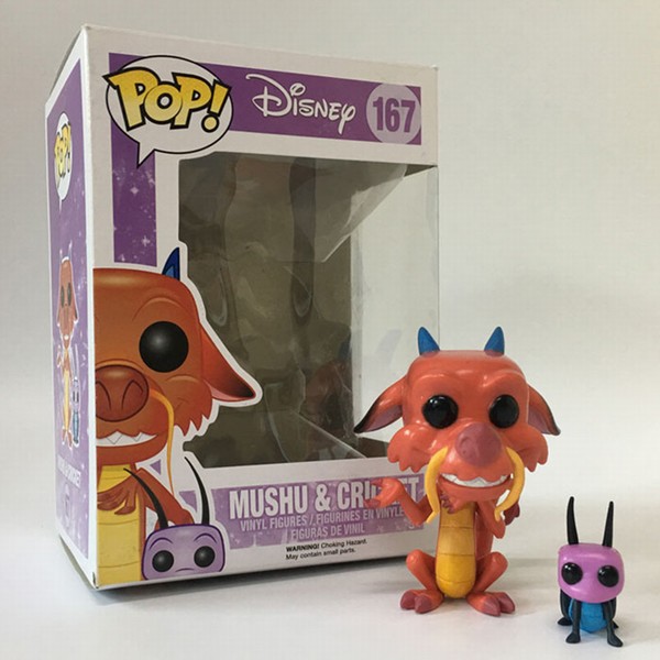 Funko-POP167��ͷ���ع��ӻ�ľ��-mushu-cricket-Q��ҡͷ��װ�����ְ�5������10CM
