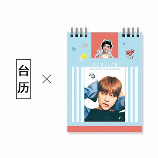 bts��������������С̨��2018��v��̩��5������12X15CM