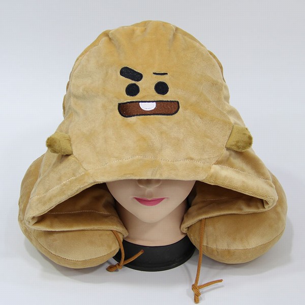 BTS ���������� BT21 ��ɫ ë����ñ����ñ�� 30CM 0.28KG