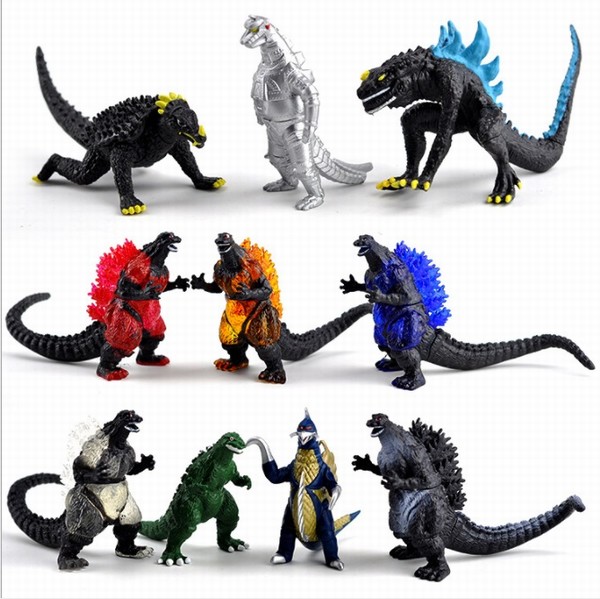 ��˹�� Godzilla ����10��һ�� ��װ�ְ�ڼ�ģ����� 6-9CM