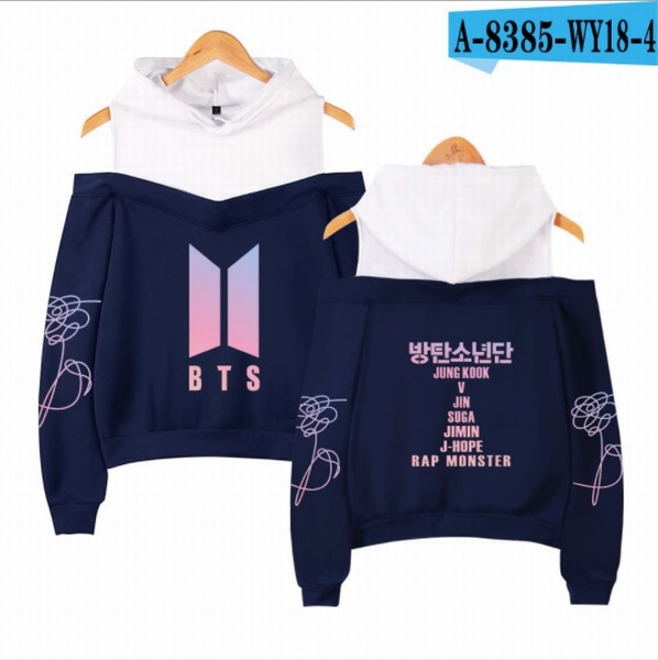 BTS  ɫ1Ůʽӡɳñ¶ 2 ǰ3Ԥ XS-S-M-L-XL-XXL