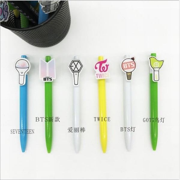 BTS����������GOT7 TWICE���������ܱ� 6���ɫ��оԲ��ʻ�30֧������14CM