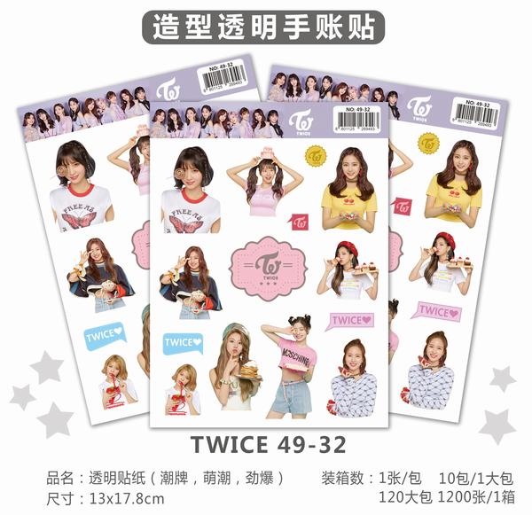 TWICE���������ܱ���ֽ����͸��������13X17.8CMһ�ţ��� 10������