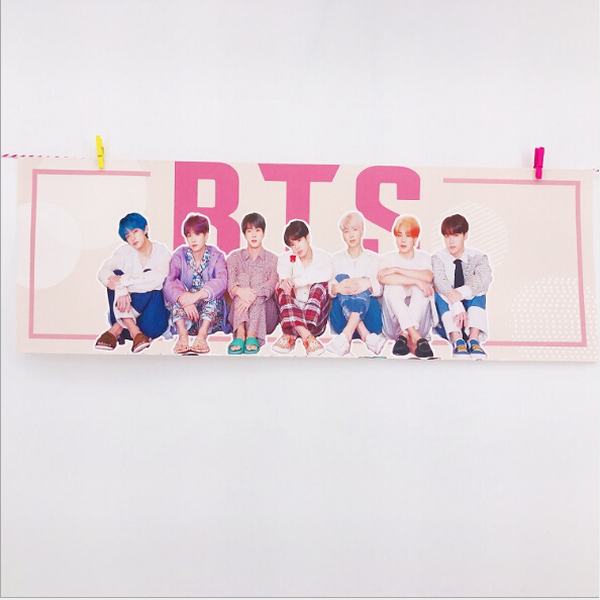 BTS���������� ������ɫӦԮ����ַ����� 15X45CM 5������