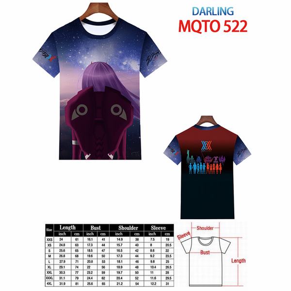 DARLING in the FRANXX MQTO 522 ŷȫӡT-XXS-4XL9