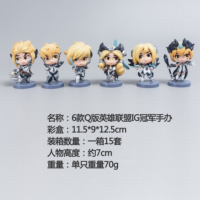 Q��Ӣ������ IG�ھ� 6��һ�� ��װ�ְ�ڼ�ģ�� Լ7CM ��ֻ����70G �ʺгߴ磺11.5X9X12.5CM һ��15��