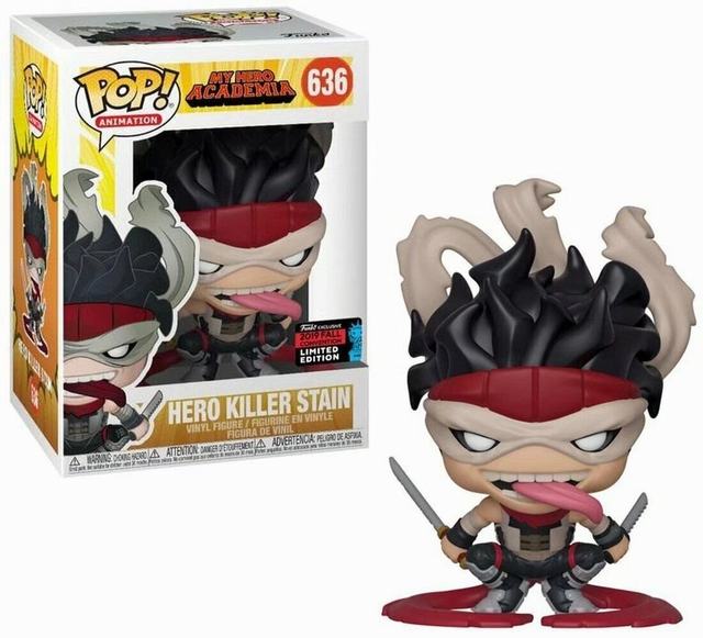 Funko pop 636 ҵӢѧԺhero killer stain ˹̹  װְ Լ10cm һ72