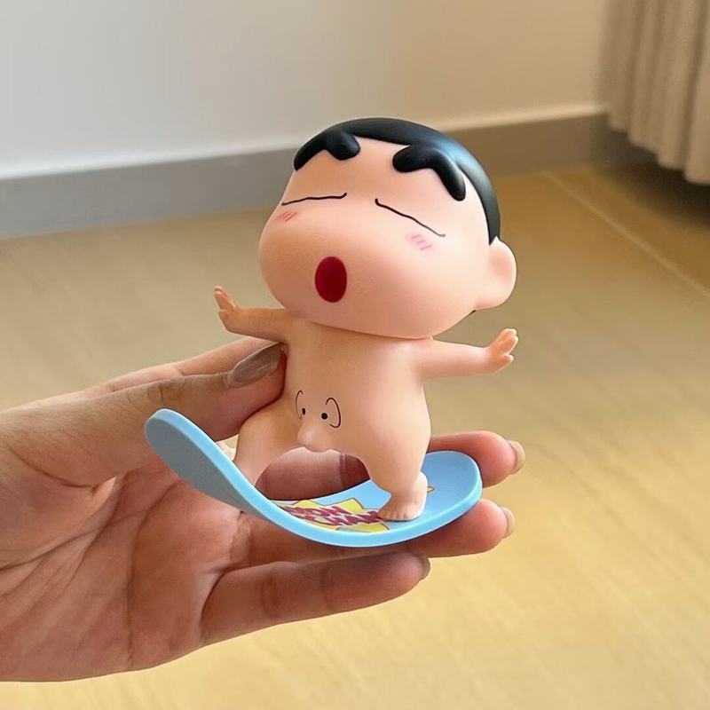 蜡笔小新 可爱裸奔 滑板小新 光屁股 A款 盒装手办 高10cm 蜡笔小新 可爱裸奔 滑板小新 光屁股 A款 盒装手办 高10cm