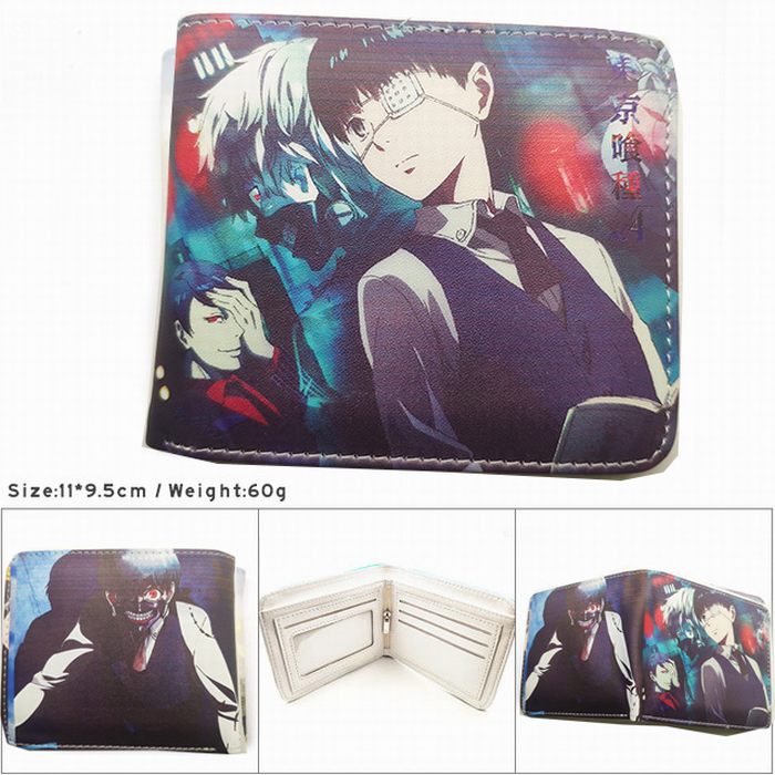 HK-706 东京食尸鬼之死神归来 彩图二折钱包 11X9.5CM 60G HK-706 东京食尸鬼之死神归来 彩图二折钱包 11X9.5CM 60G