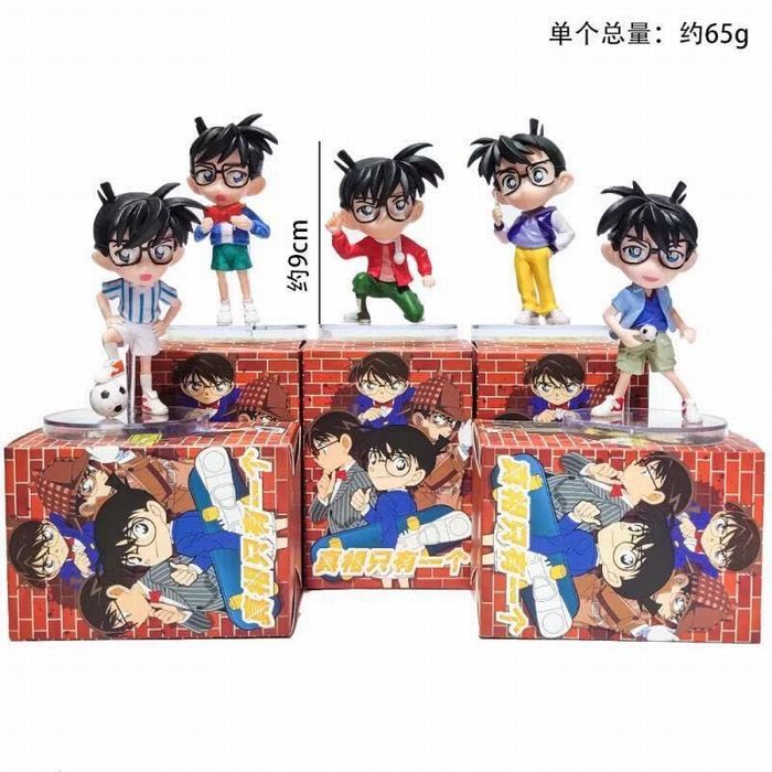 5款一套 名侦探柯南 盒装手办 高约9cm 5款一套 名侦探柯南 盒装手办 高约9cm