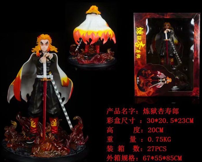 鬼灭之刃 GK 炼狱杏寿郎 盒装手办 高20cm 一箱27cm 鬼灭之刃 GK 炼狱杏寿郎 盒装手办 高20cm 一箱27cm